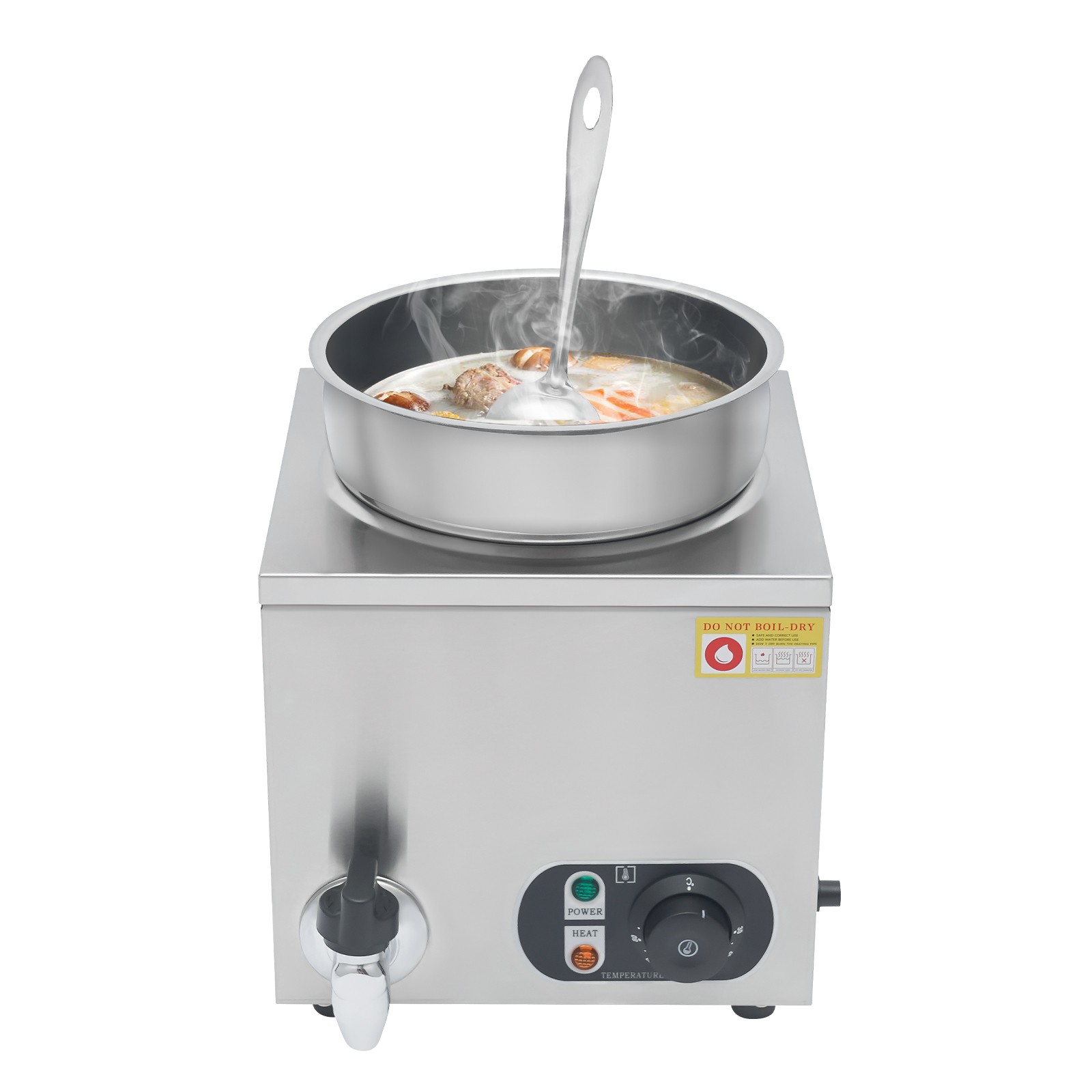 Corded Electric Cheese Warmer Dispenser 7L Commercial Soup Warming Machine Home