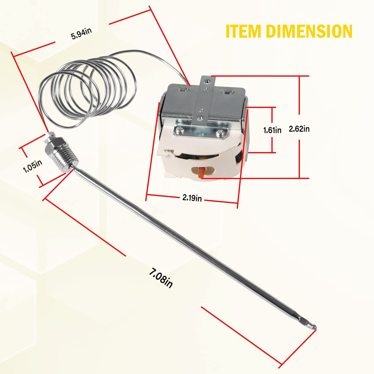 PP10084 High Limit Switch For Pitco Fryers Hi Limit Safety Thermostat 450F 45C+