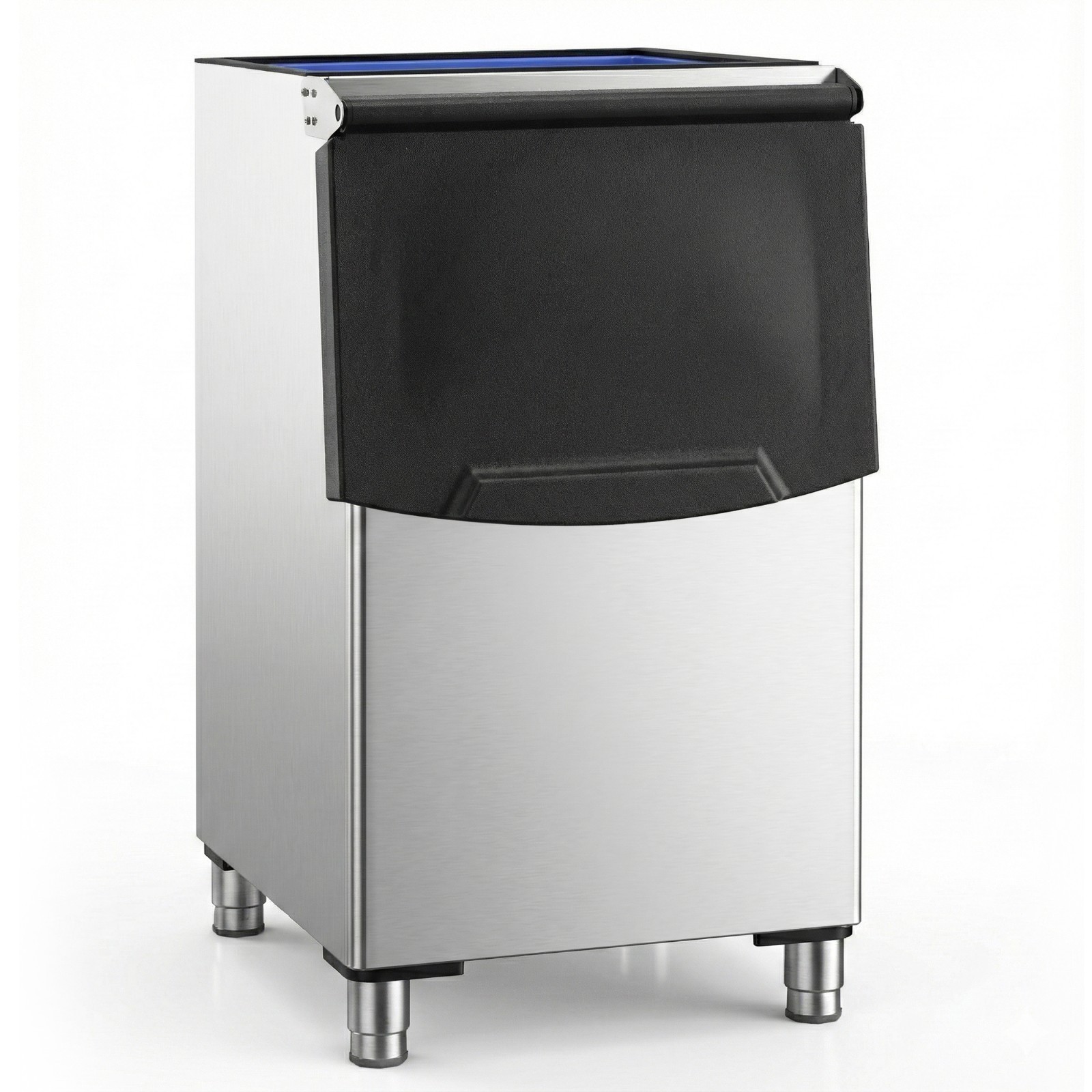ICECASA 200lb Commercial Ice Storage Bin Stainless Steel Holder for Modular Head
