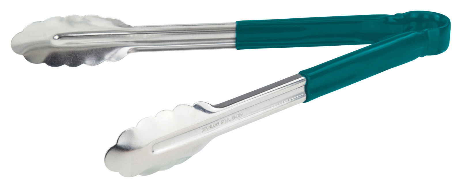 12″ S/S Utility Tong, PP Hdl, Green (12 Each)