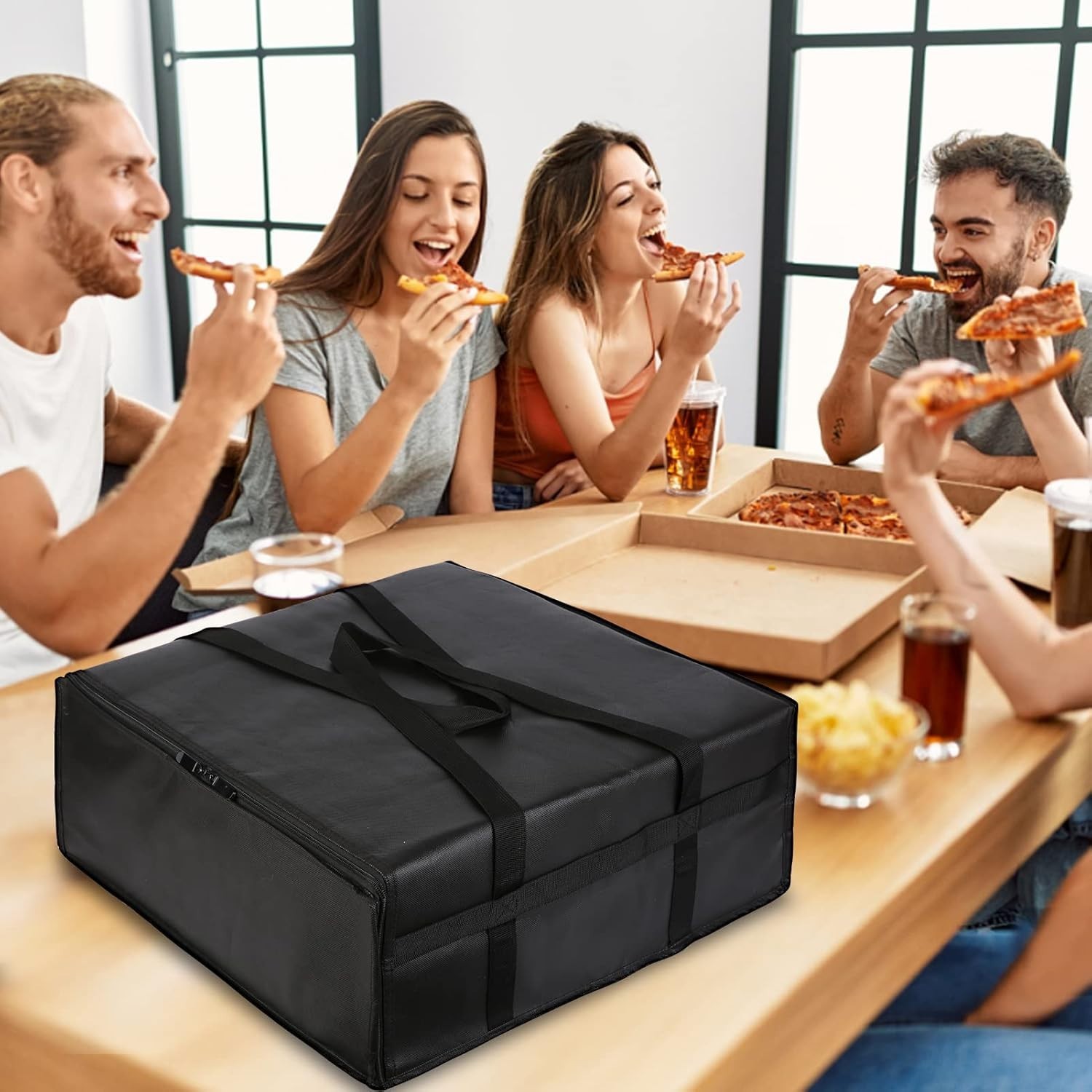 High-Quality Heavy-Duty Pizza Insulated Bag – 20W x 6H x 20D for Professionals