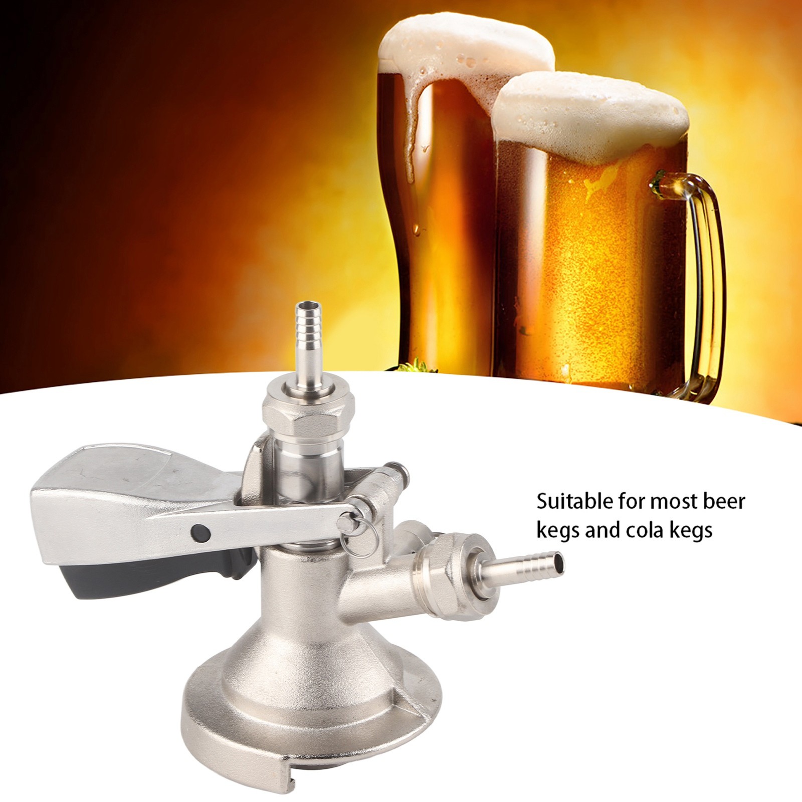A Type Keg Coupler Sturdy Durable Sankey Keg Tap Connector For Pub Restaurant