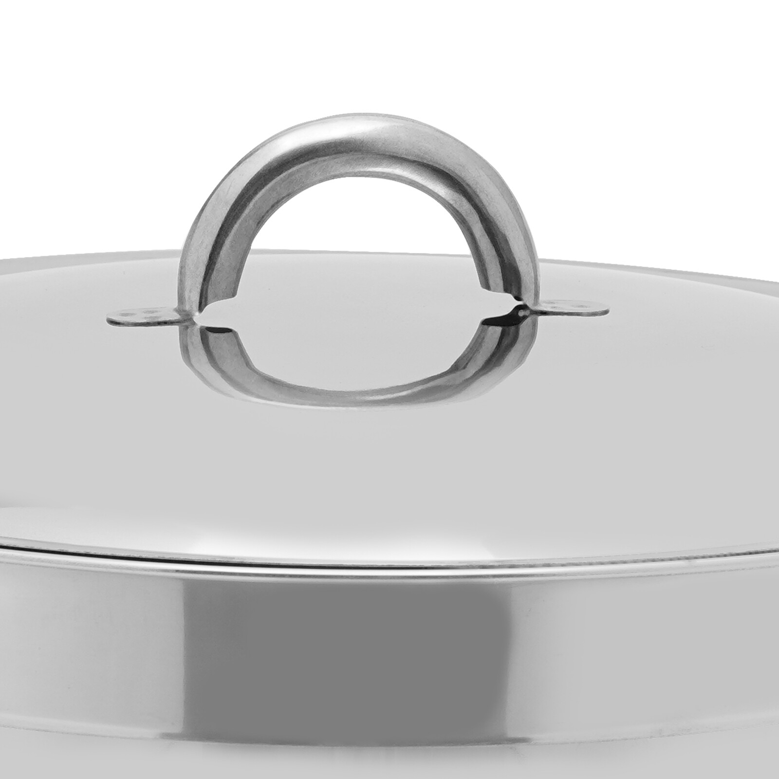 14.2 Qt Full-Size Round Stainless Steel Catering Dish Buffet Food Warmer Hot Pot