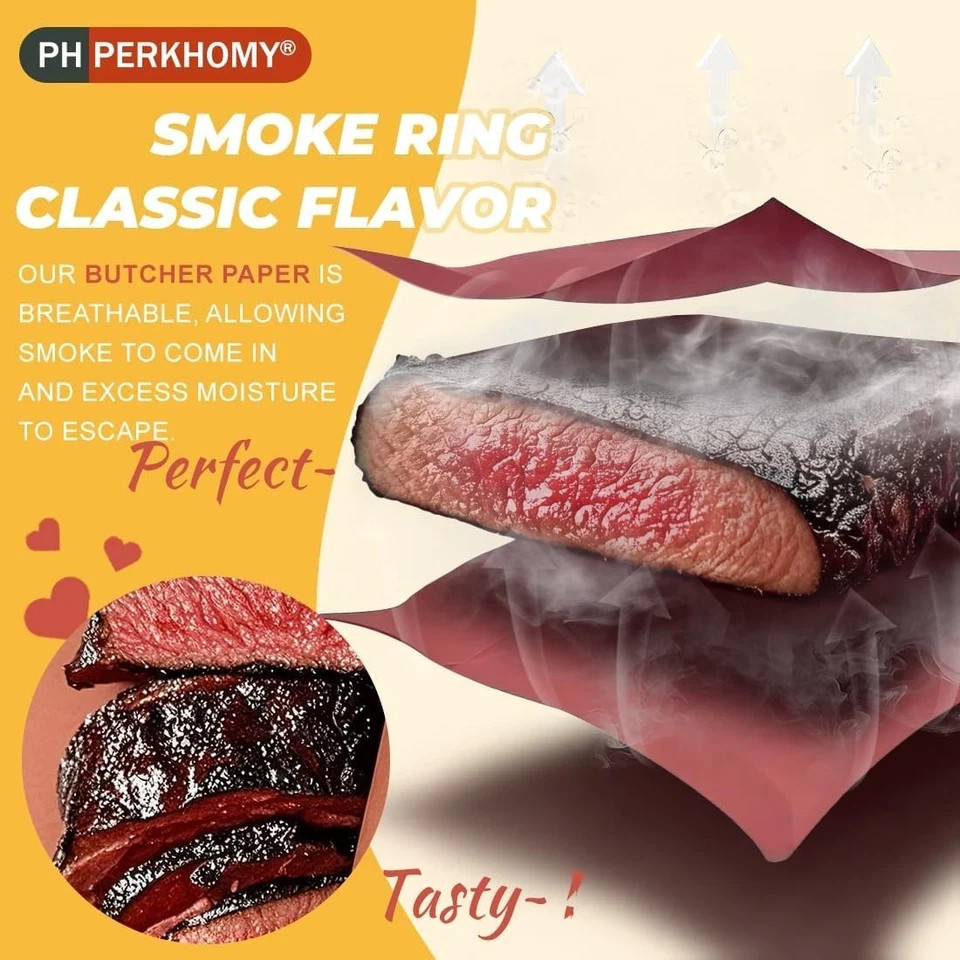 Pink Butcher Paper Roll 18″ X 960″ (80′) for Smoker BBQ Grilling Smoking Meat