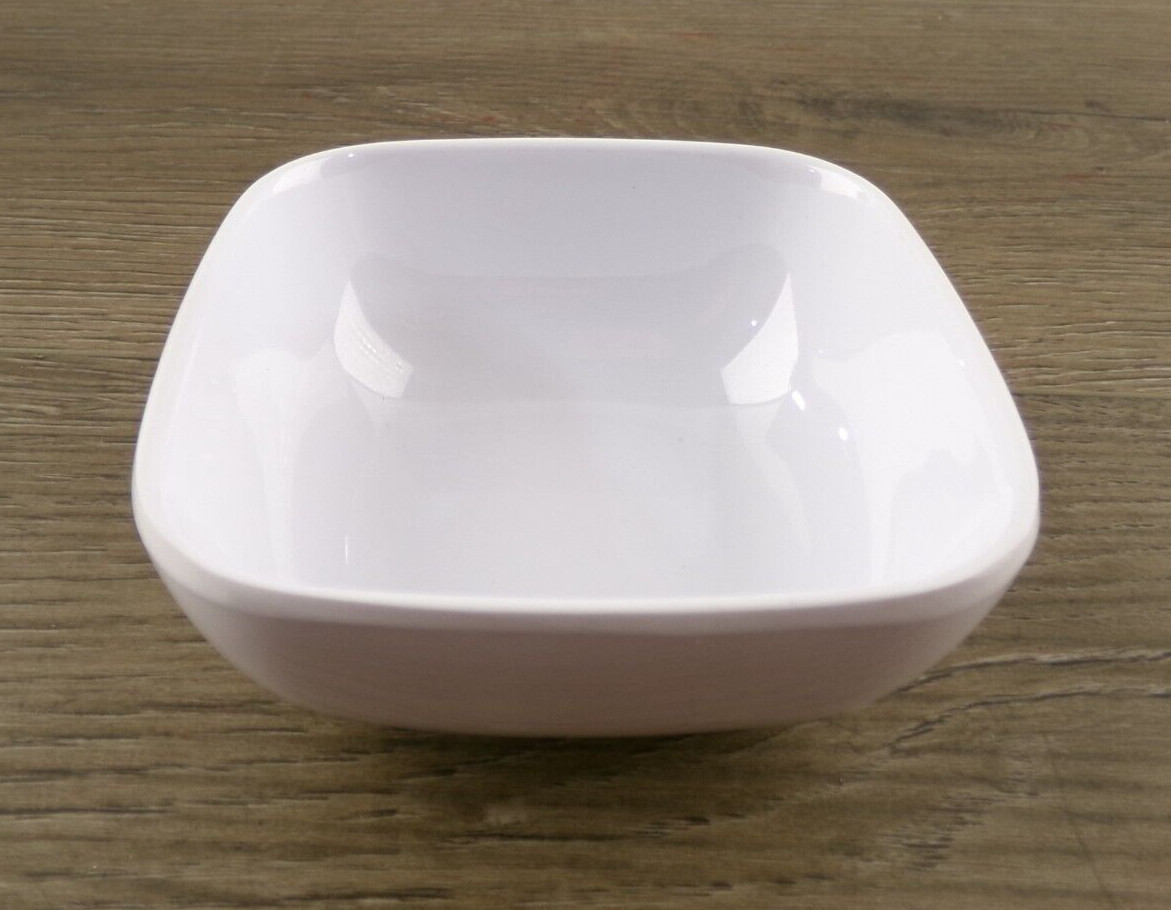 Box of 12 Thunder Group PS3103W Small 5oz Square Melamine Bowls, White, New S3