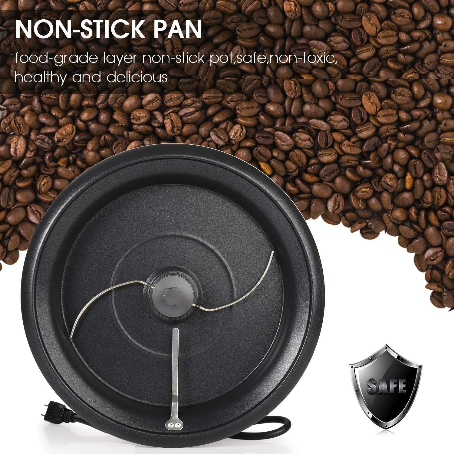 750g Electric Coffee Roaster Home Use Coffee Bean Roasting Baking Machine