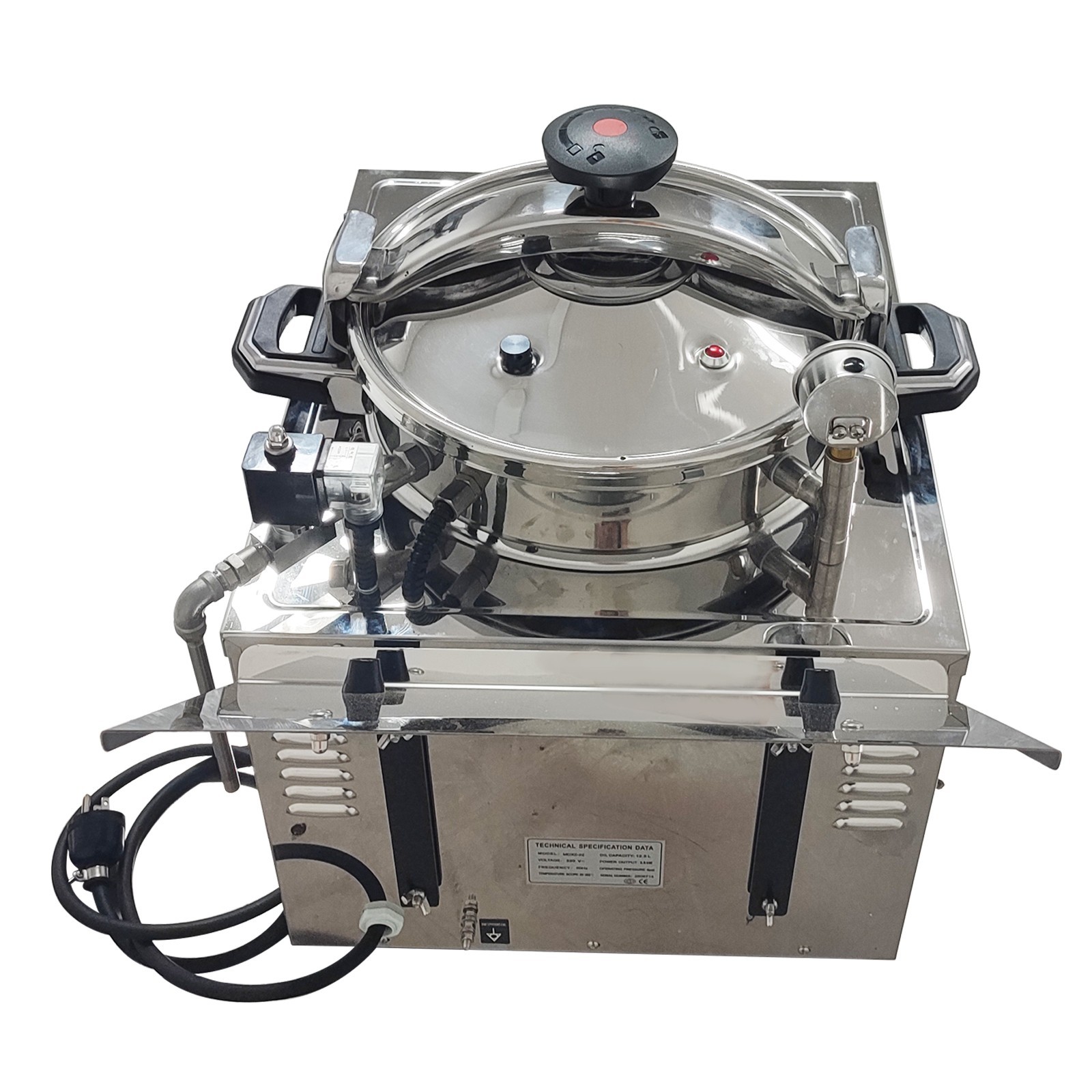 PreAsion® 22L Commercial CNC Pressure Fryer 220V Fried Chicken Stove Deep Fryer