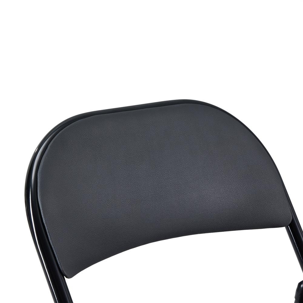 6 Pack Metal Folding Chair with Padded Seat for Home Event Wedding Party Office
