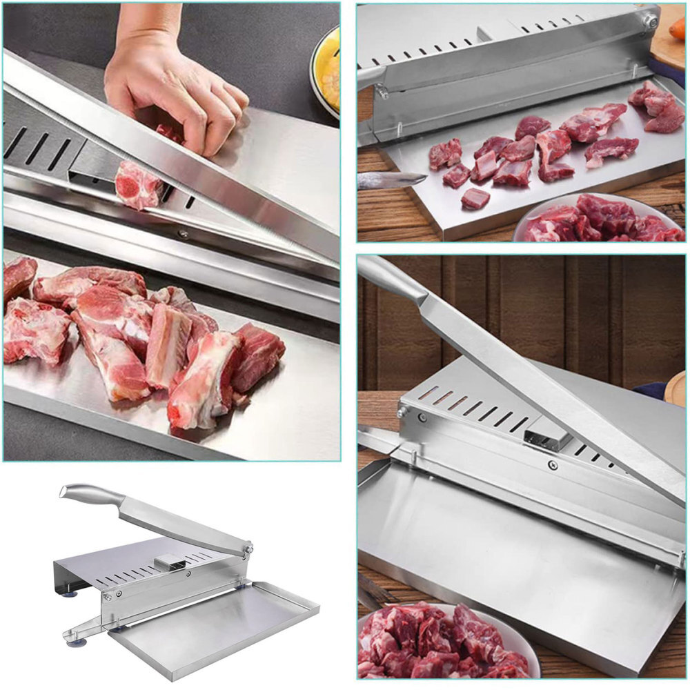 Cutting Machine Manual Meat Slicer Bone Cutter Stainless Steel Beef Bone USA