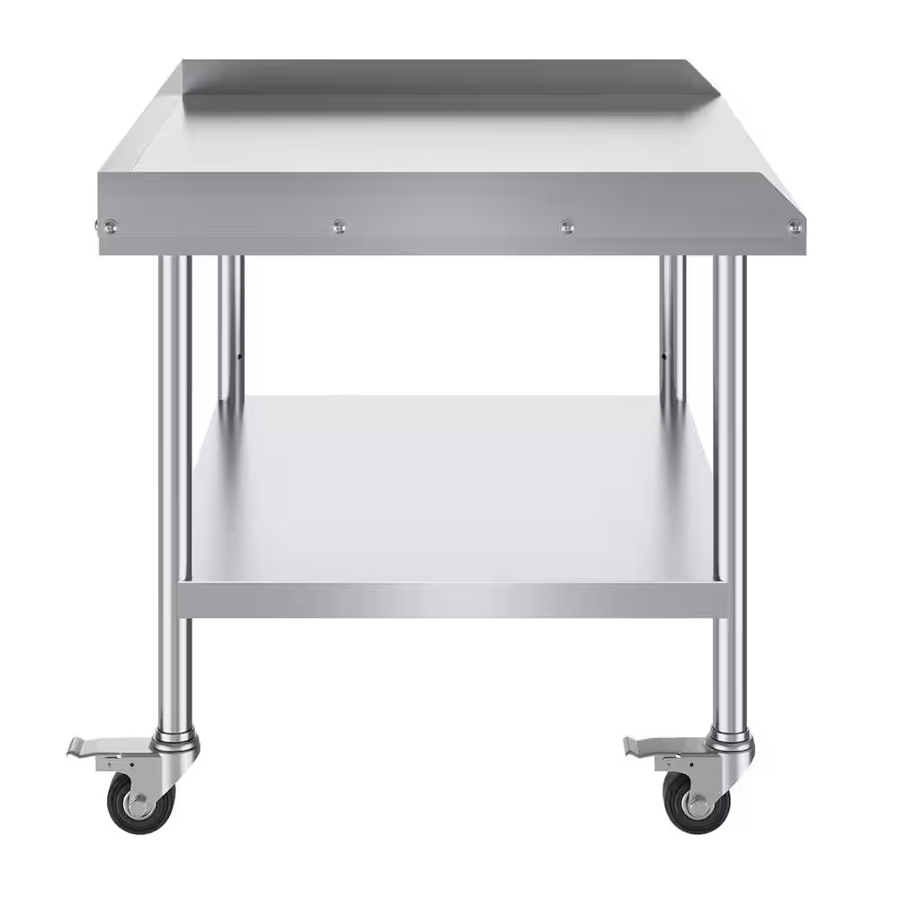 30 X 36 X 30 In. Stainless Steel Work Table, Commercial Food Kitchen Prep Table,
