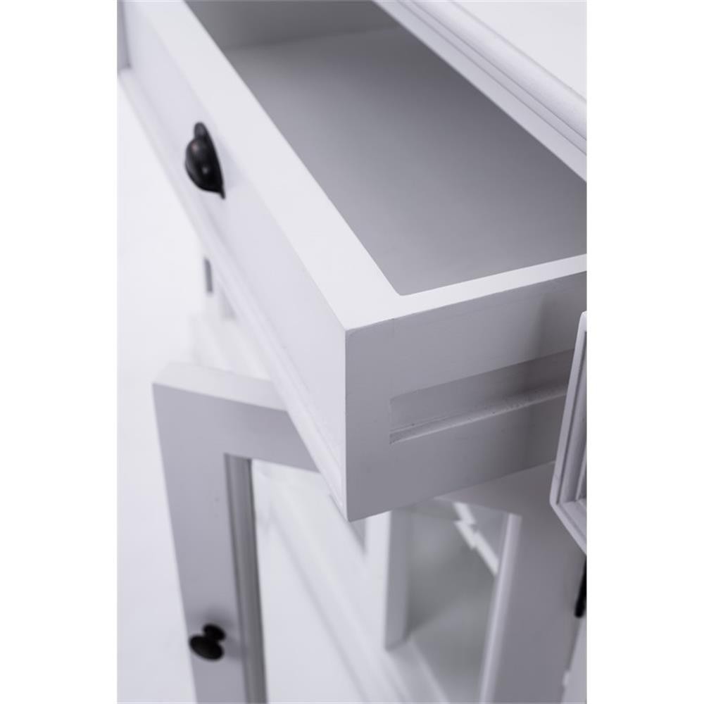 Beaumont Lane Mahogany Wood Buffet with 4 Doors 3 Drawers in White