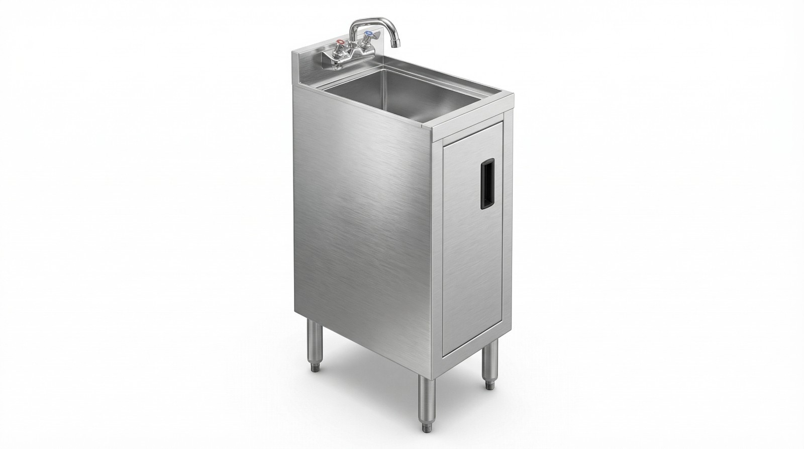 18.5 in. Underbar Hand Sink with Cabinet – 18 1/2 in. x 12 in. x 30 in.