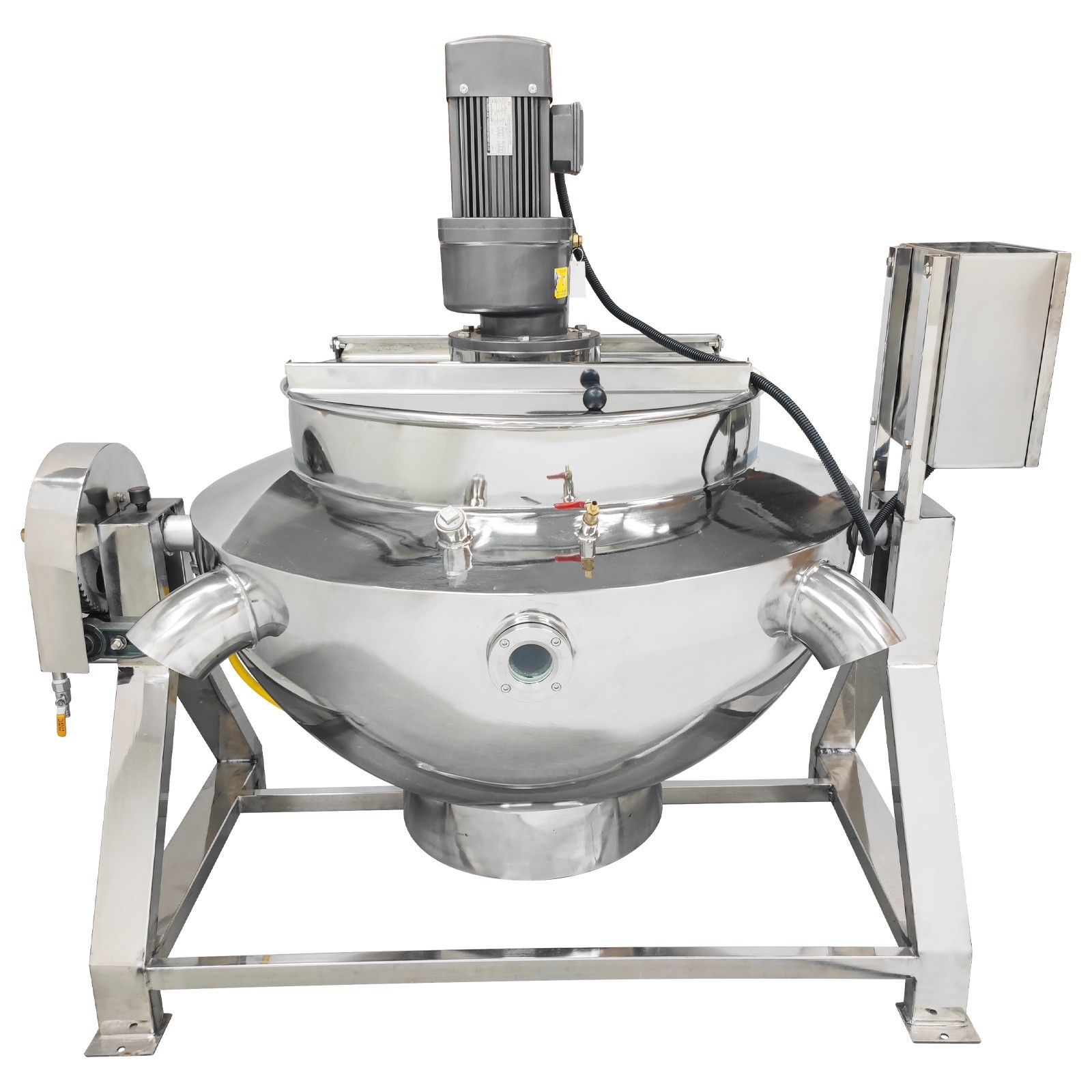 LPG Gas Jacketed Kettle 100L 26.4Gallon 220V Tilting Stirring Heating Pot