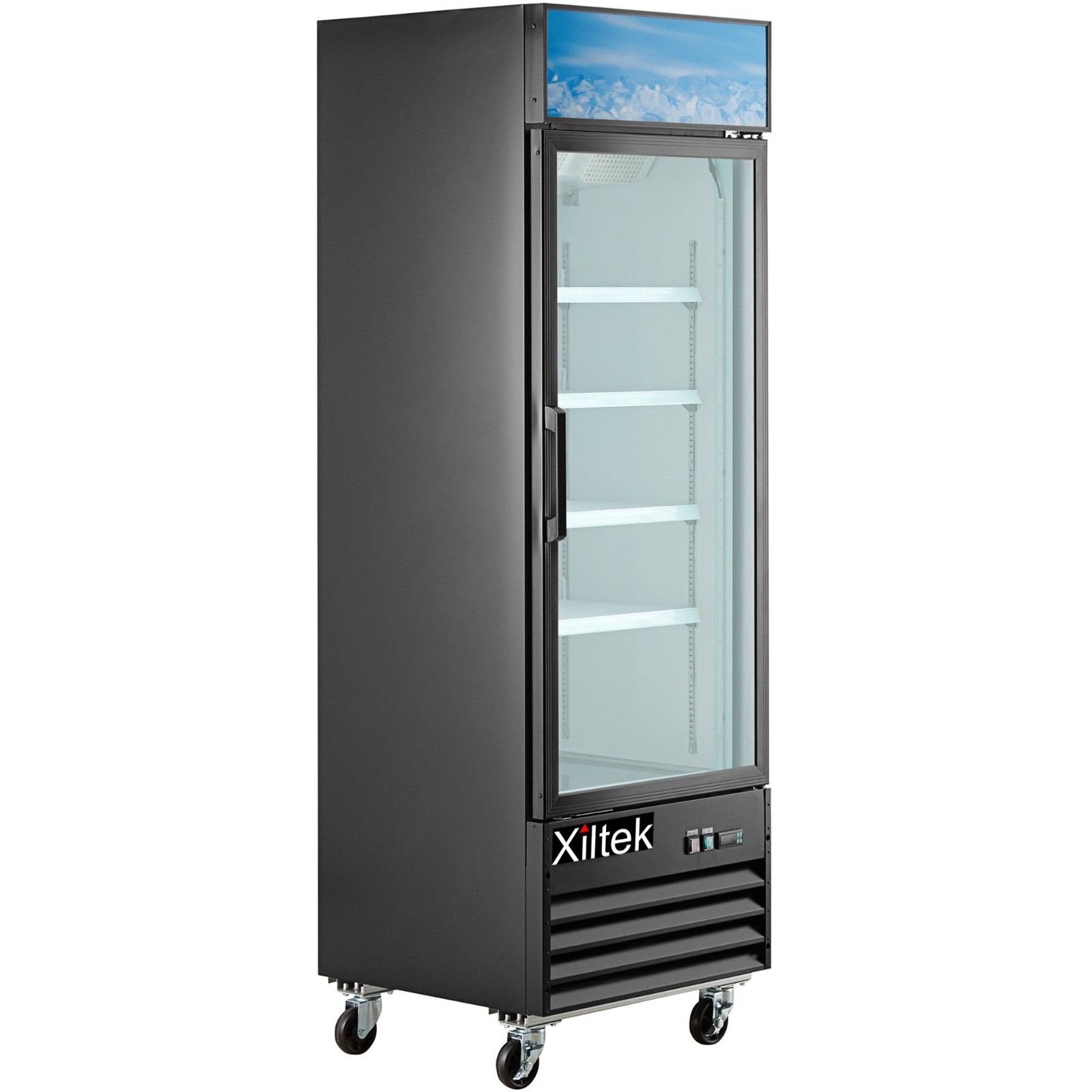 New Xiltek 27″ Swing Glass Door Merchandiser Commercial Freezer – 16 cu. ft.