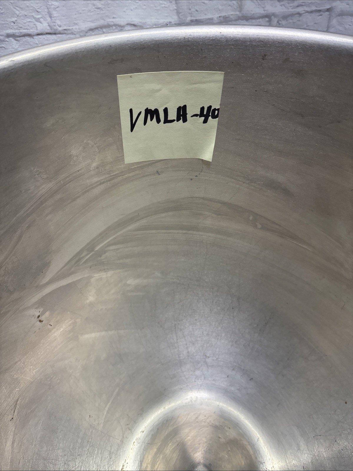 Hobart VMLH-40 Genuine 40 Quarts Stainless Steel Commercial Mixing Bowl