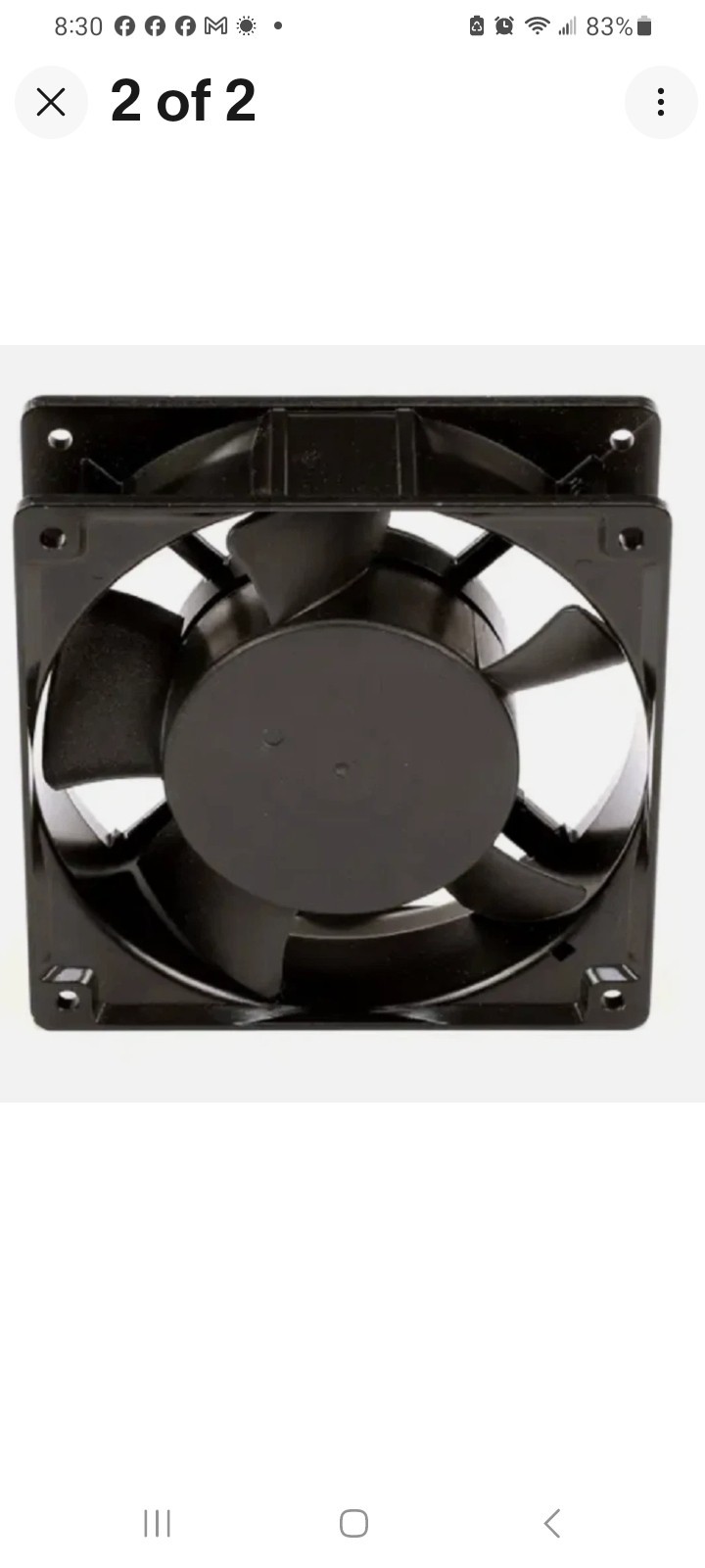 QBD Modular Systems AA1281UX-AT Axial Fan Evaporator 110/120V 50/60HZ for DC7HG