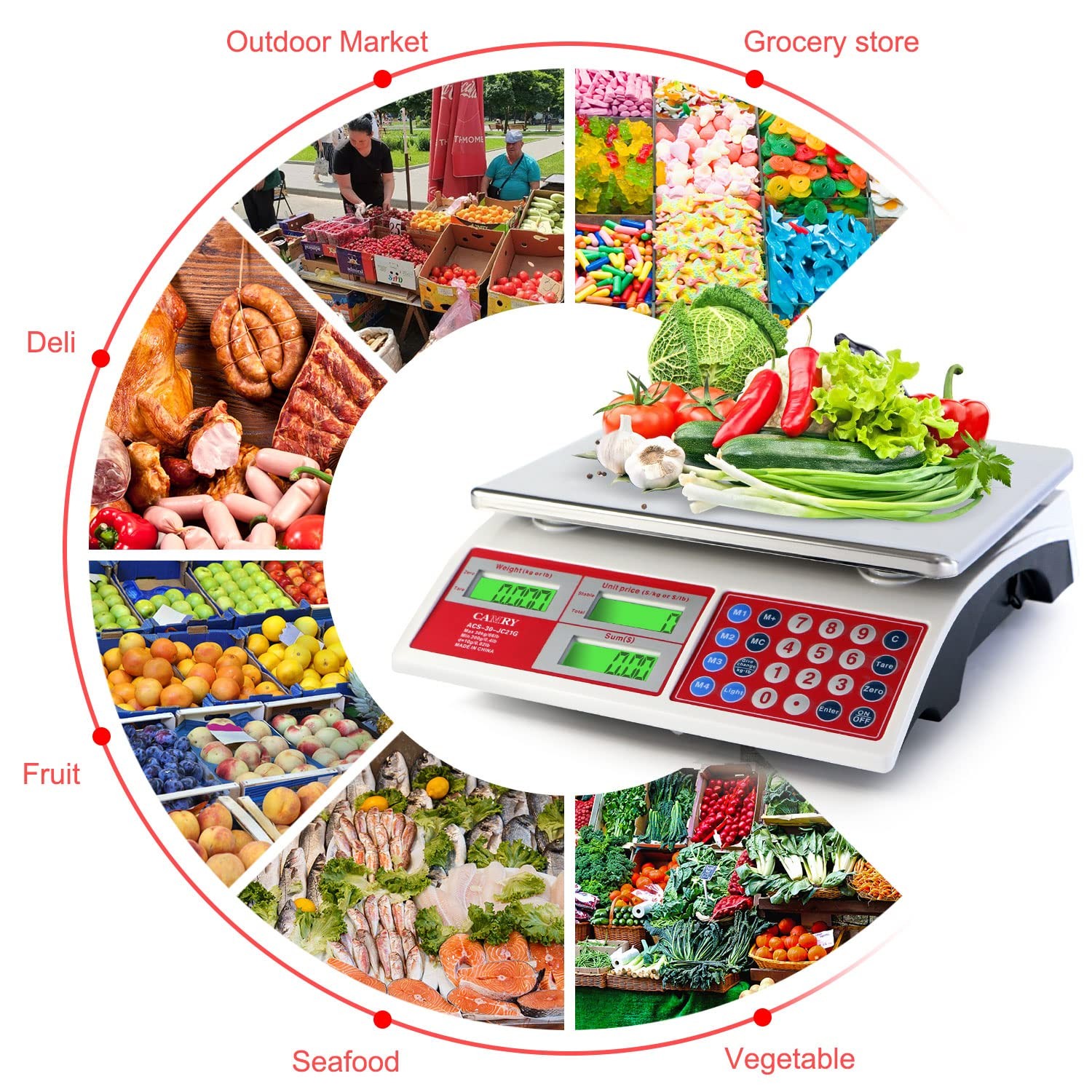 Bascula Informatica De Precios Digital Bascula De Productos Comerciales De 6…
