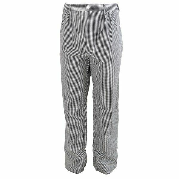 Authentic Austrian Army Chefs Pants Striped Checker Board 65% Cotton / 35% Poly