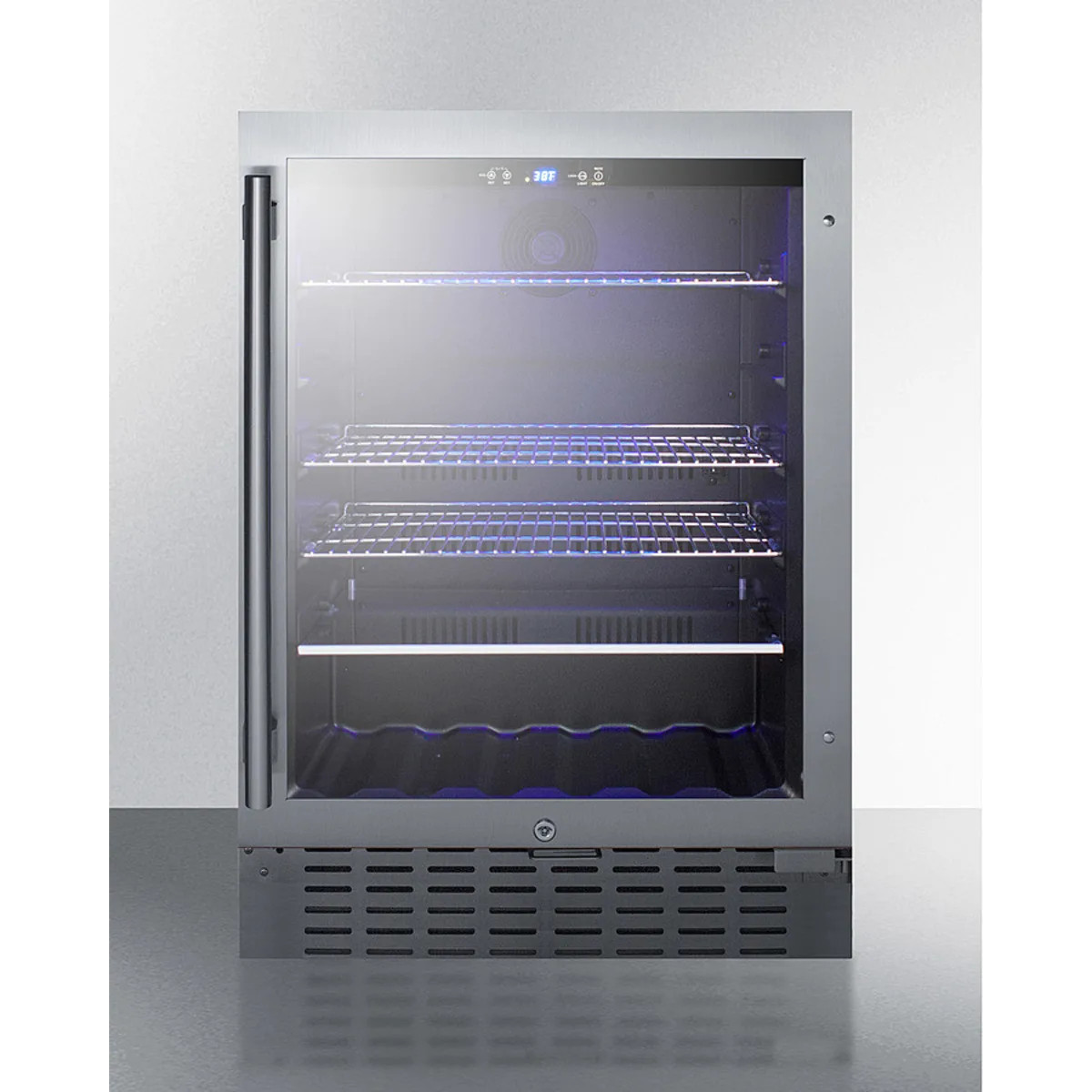Summit SCR2466B 24 Inch Commercial Beverage Center with 4.2 Cu. Ft. Capacity, Ad