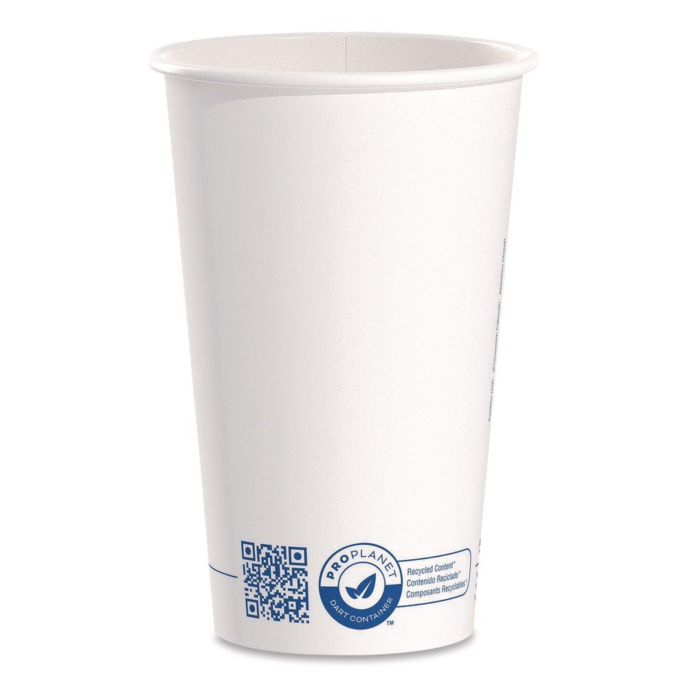 SOLO 316RCPLANET 16 oz Paper Hot Cups – White/Blue (1000/CT) New