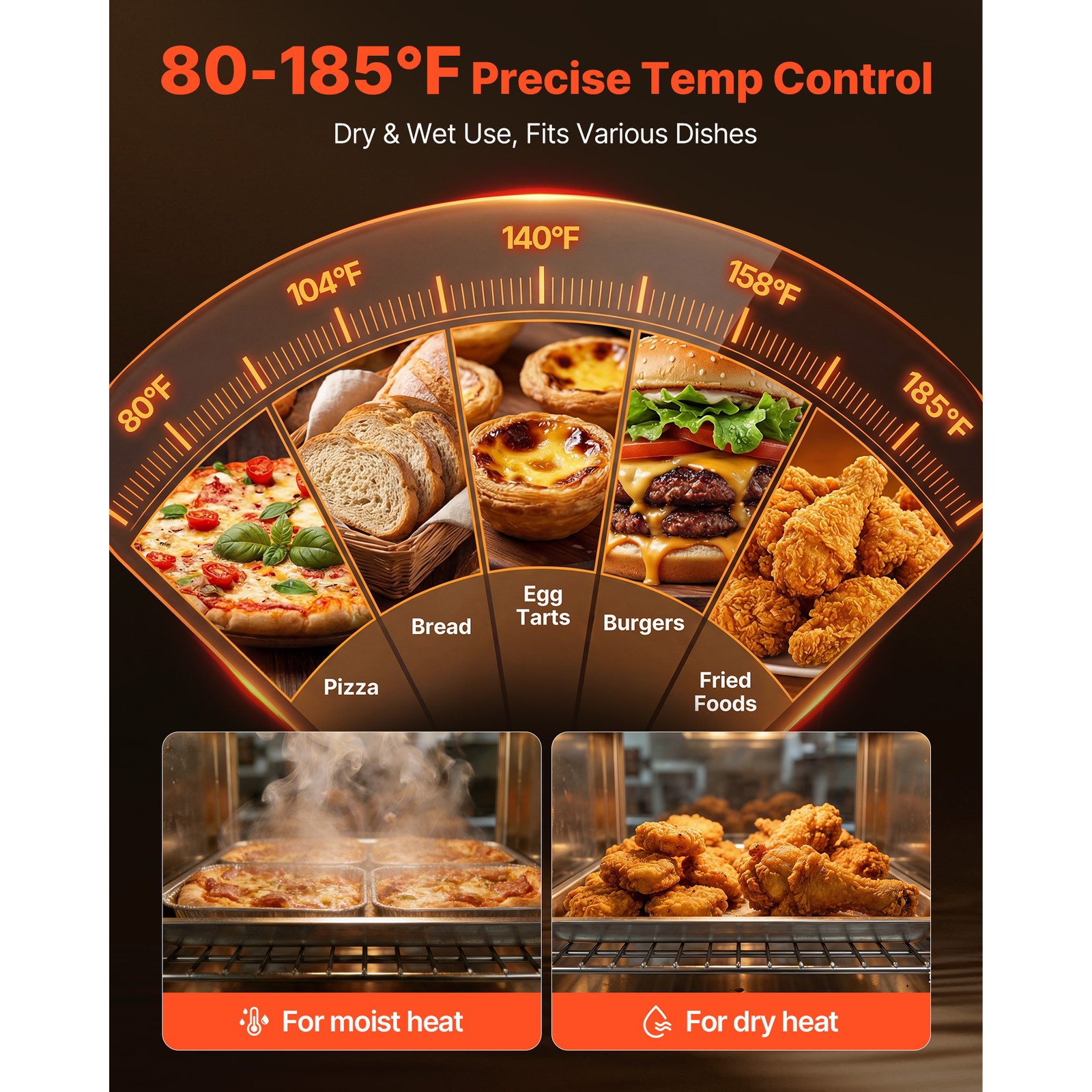 Uimoso Hot Box Food Warmer Electric Food Warmer Cabinet with 16 Tiers