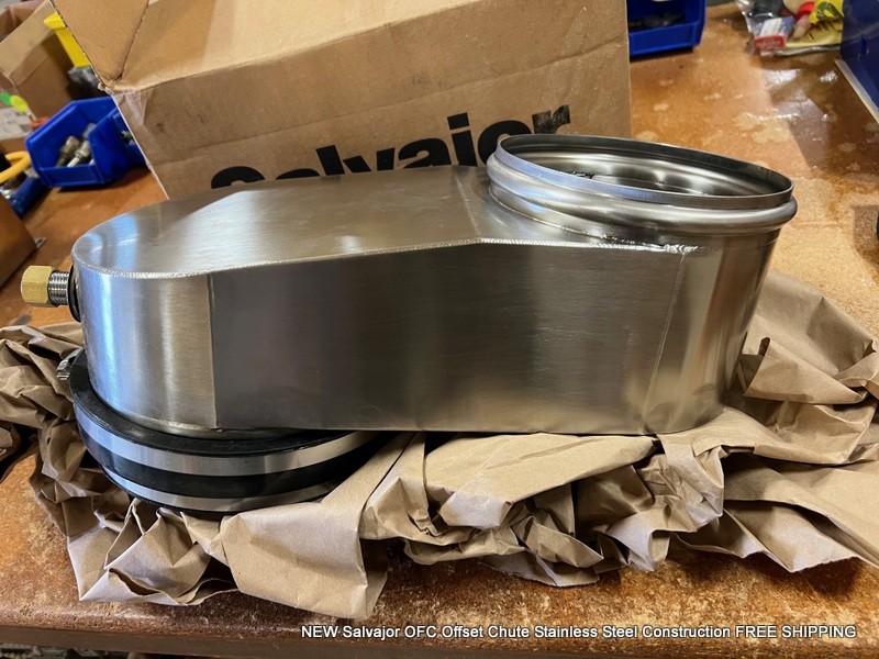 NEW Salvajor OFC Offset Chute Stainless Steel Construction FREE SHIPPING