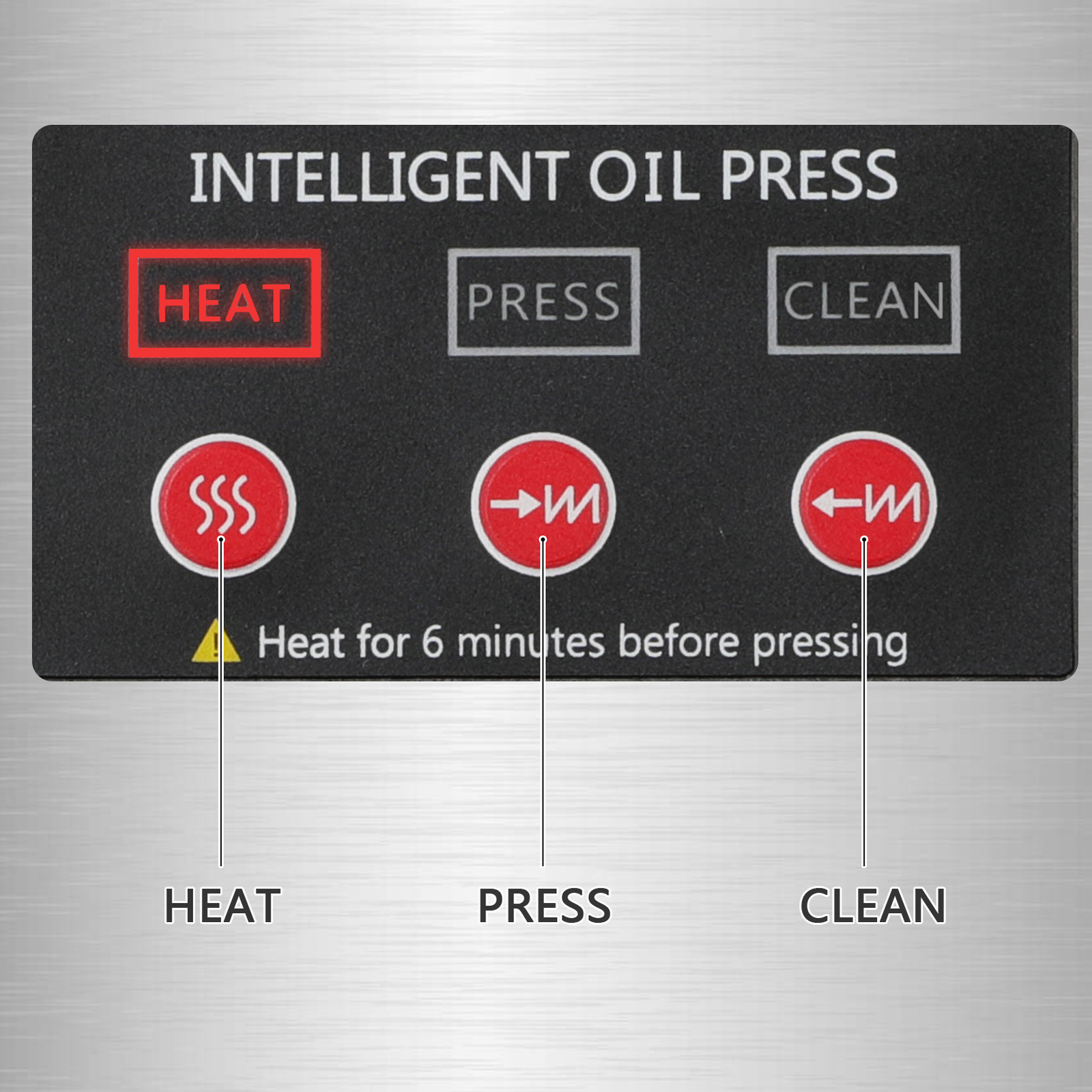 1500W Automatic Oil Press Machine with Double Oil Outlets Stainless Steel USA