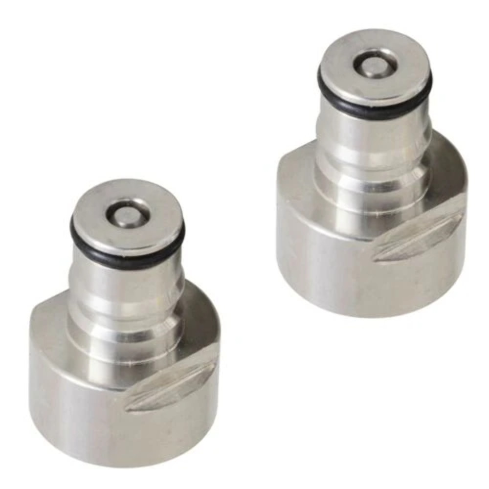 Ball Lock Corny to Sanke D Keg Coupler Quick Connector Post Set Gas / Liquid SS