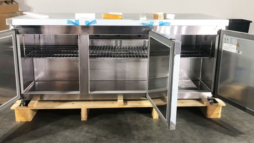 NEW 72″ Commercial Undercounter Refrigerator Prep Table Cooler 120V NSF ETL