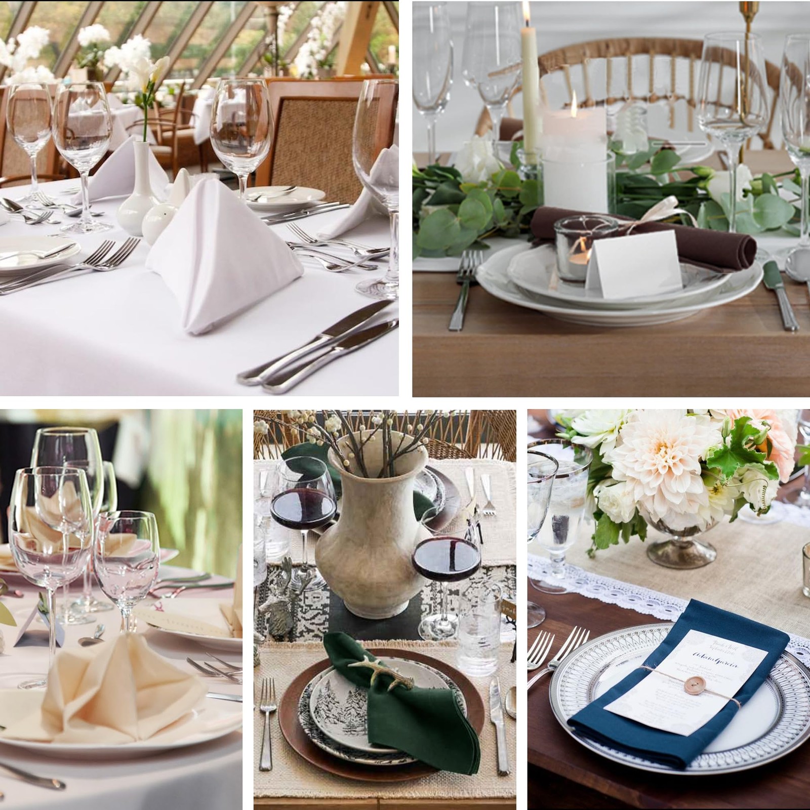 Dwcn Cloth Napkins Set Of 12 18 X 18 Inch Washable Polyester Dinner Napkins