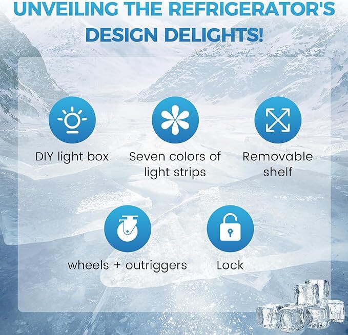 Merchandiser Refrigerator Glass Door Cooler Commercial Display Beverage 8 Cu.Ft