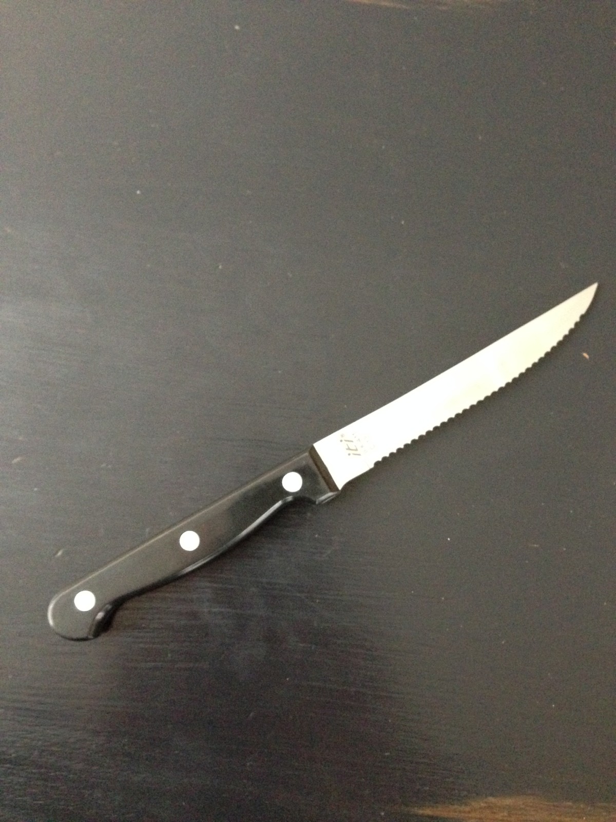 USA SELLER 12 STEAK KNIVES POM HANDLE STEAKHOUSE QUALITY FREE SHIPPING USA ONLY