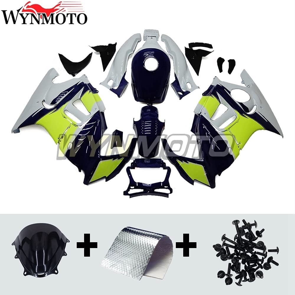 Honda CBR600F3 1995-1996 ABS Injection Fairings Fluorescent Yellow Black White