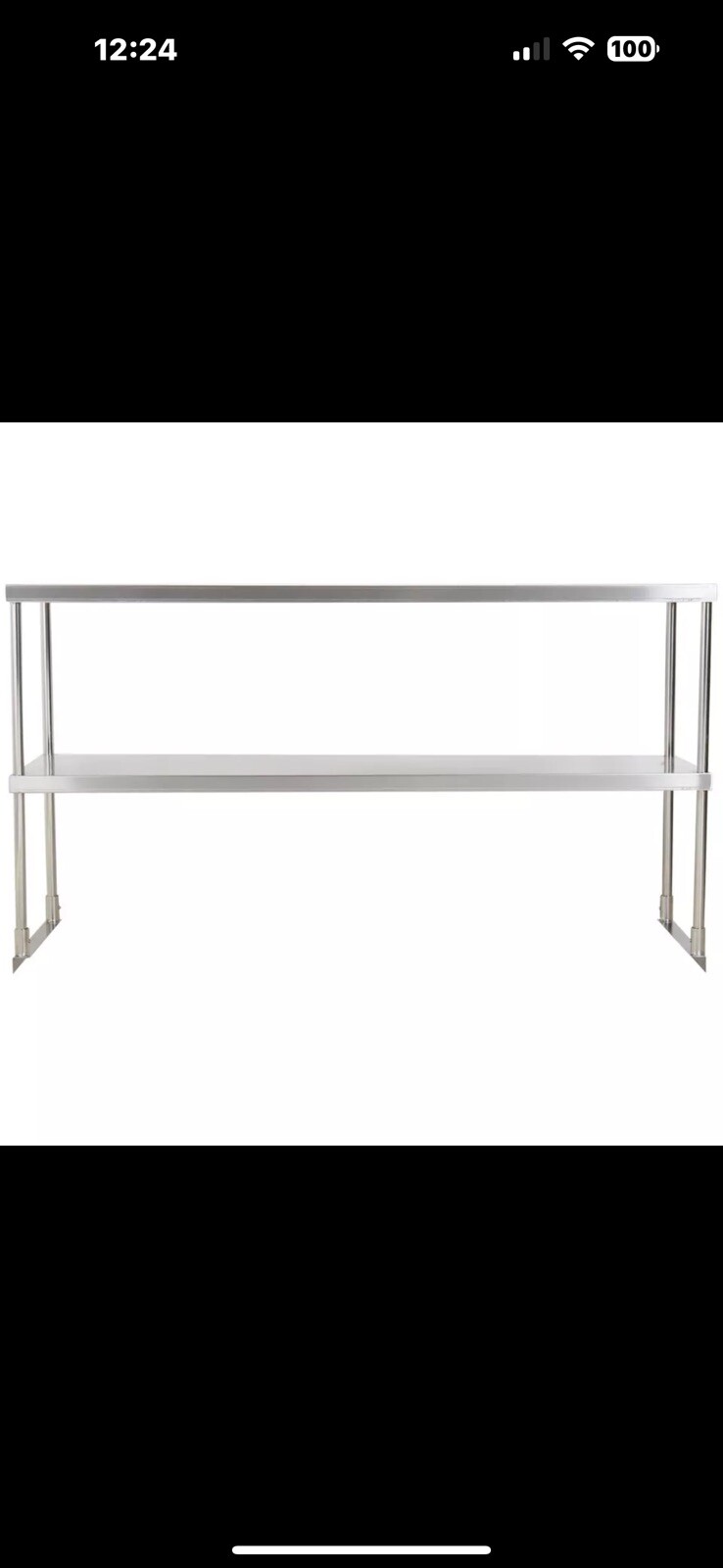 18″ x 60″ Stainless Steel Work Prep Shelf Table Commercial Restaurant 18 Gauge