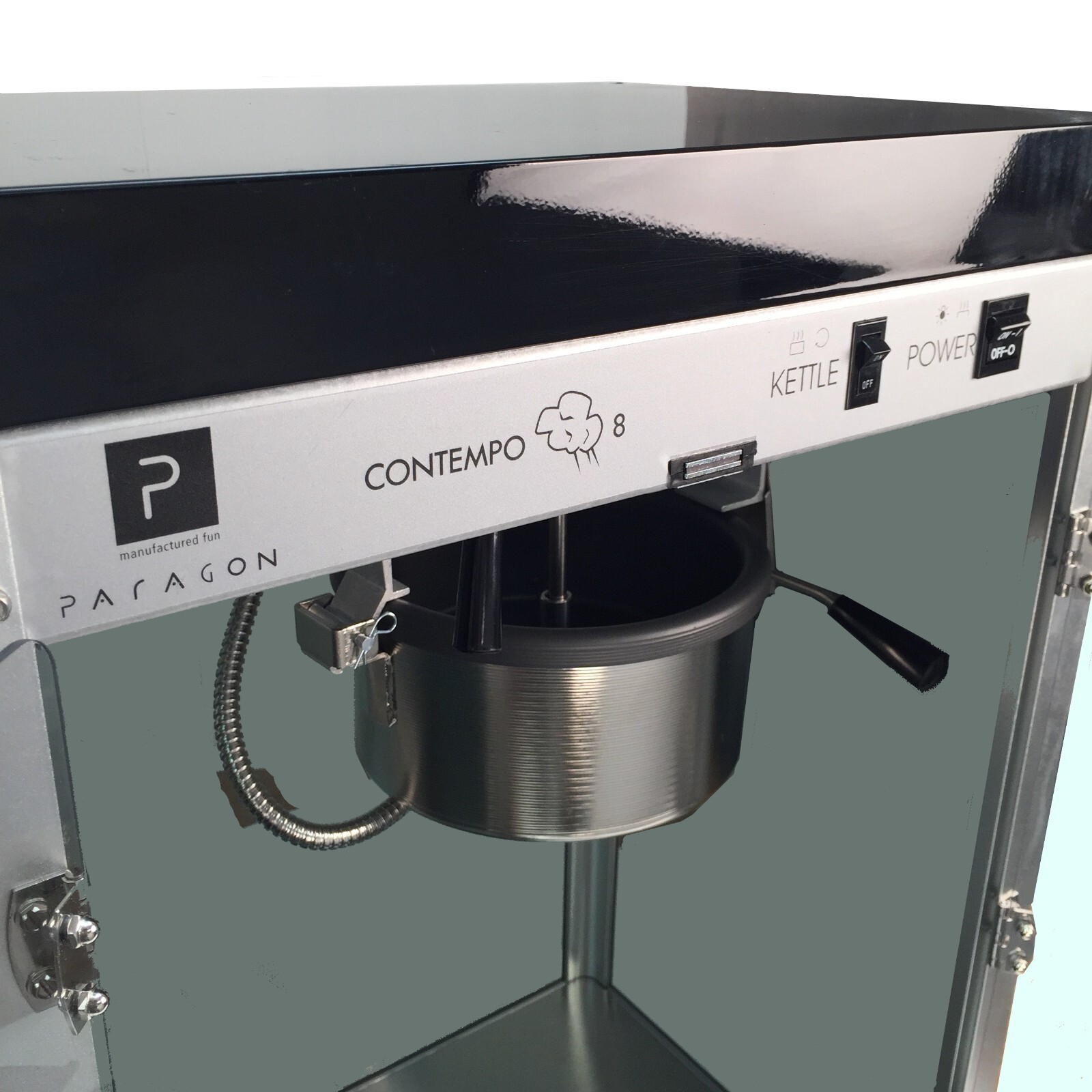 Paragon Contempo Pop Popcorn Machine – 8 ounce Kettle, Black
