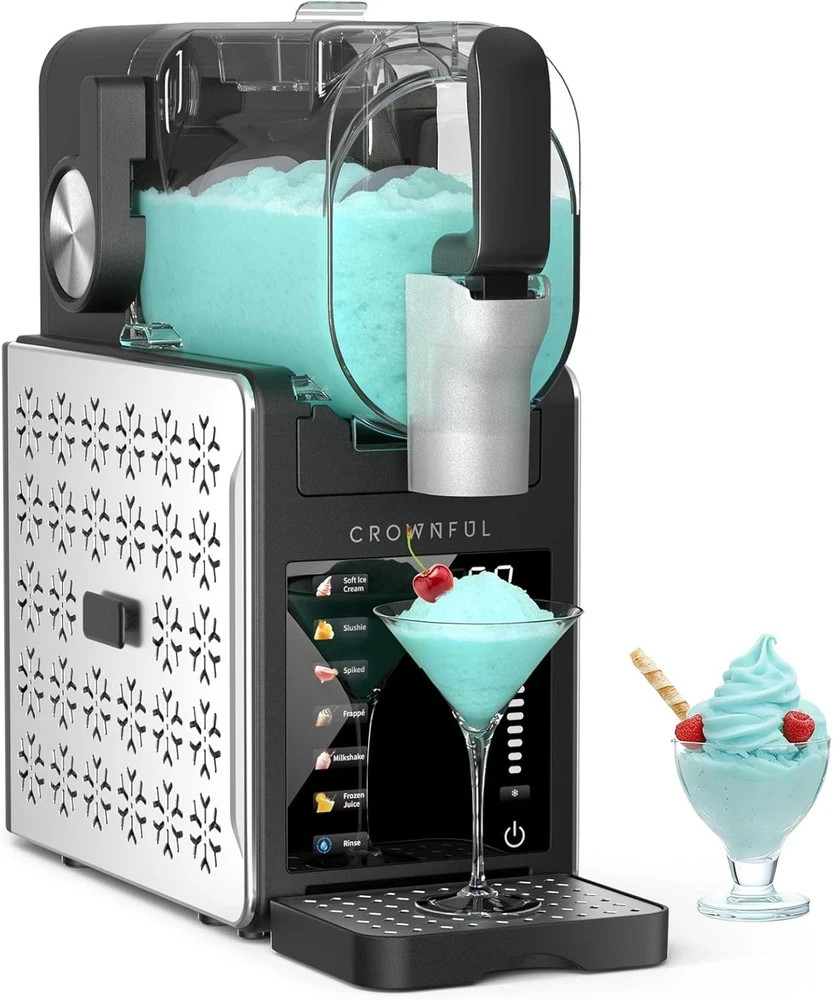 CROWNFUL Slushie Machine for Home, 101Oz (64Oz Liquid Fill) Frozen Drink Maker,