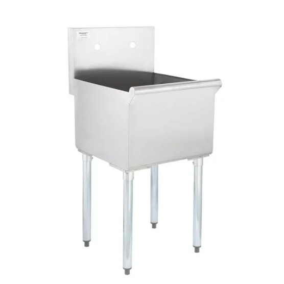 18″ x 18″ x 13″ Stainless Steel Commercial Utility Sink Prep Hand Wash Mop Clean