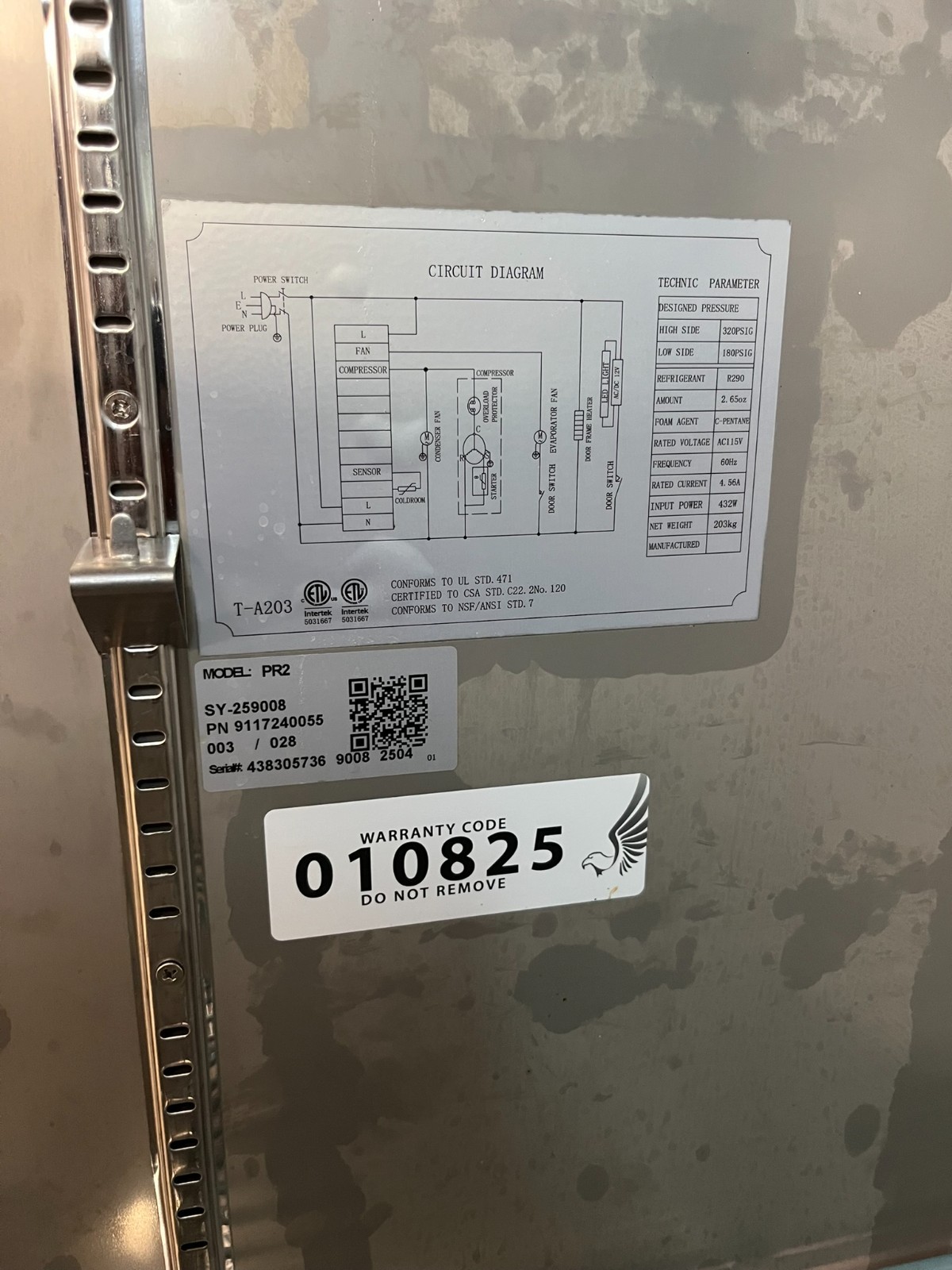Precision PR2 Reach-In 2-Door Refrigerator