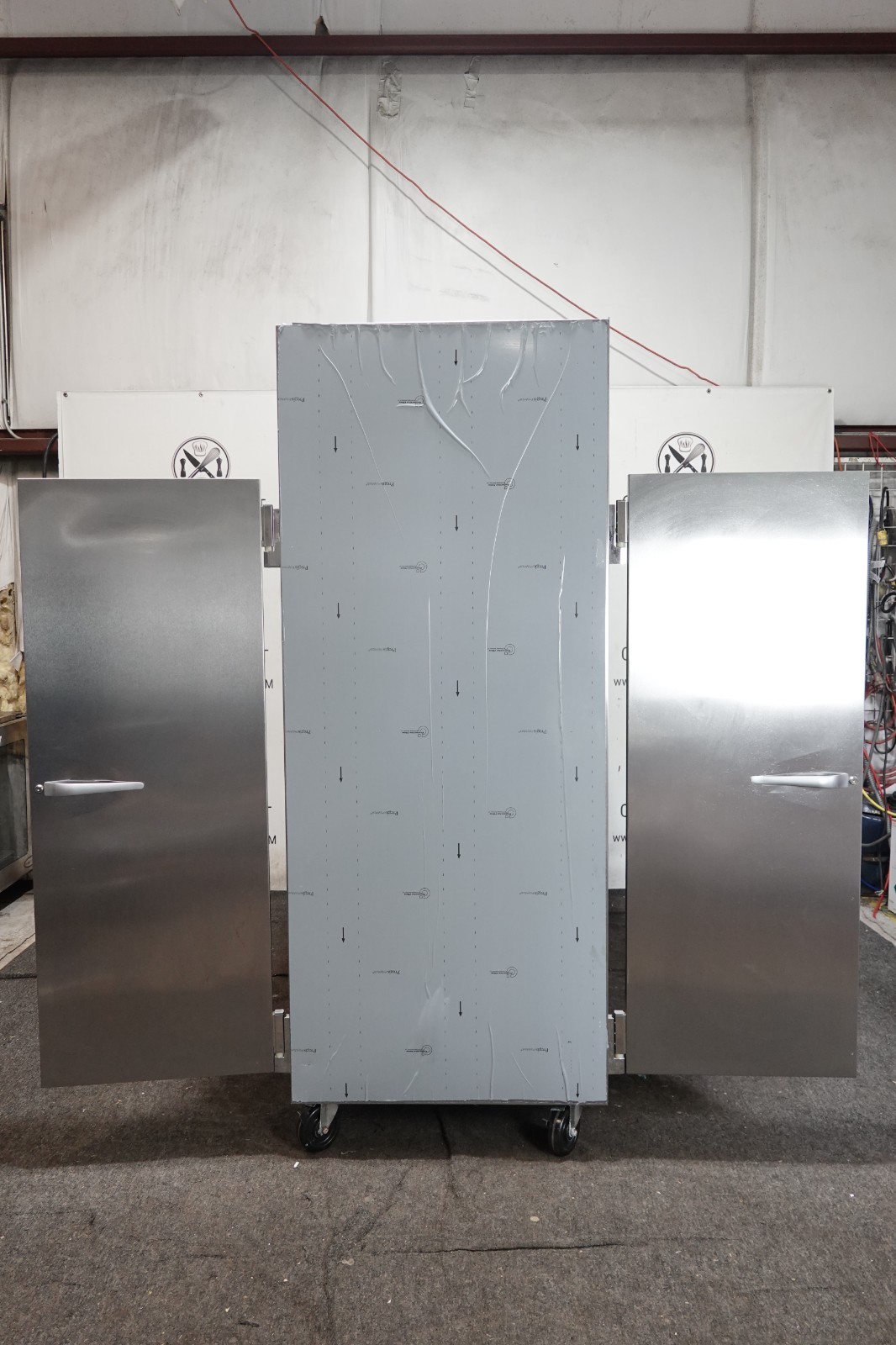 NEW TRAULSEN THREE SECTION SELF-CONTAINED PASS-THRU REFRIGERATOR MODEL RHT332NPU
