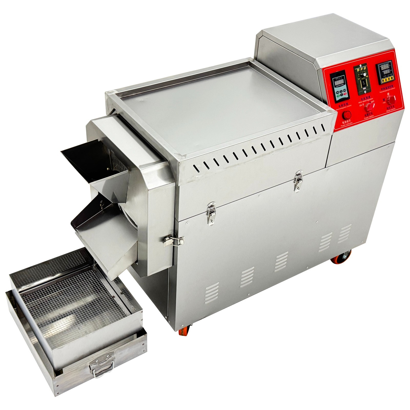 Auto Commercial Coffee Beans Roaster Nuts Bean Roasting Machine 27.5LBS 220V