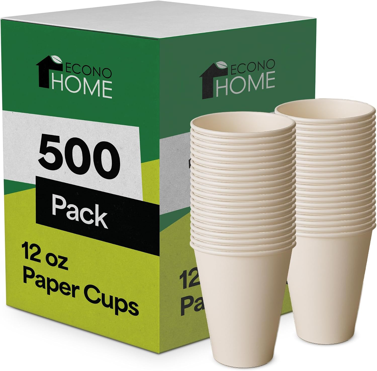 12 Oz 1000 Pack Disposable Coffee Paper Cups – Paper Cups for Hot and Cold Drink