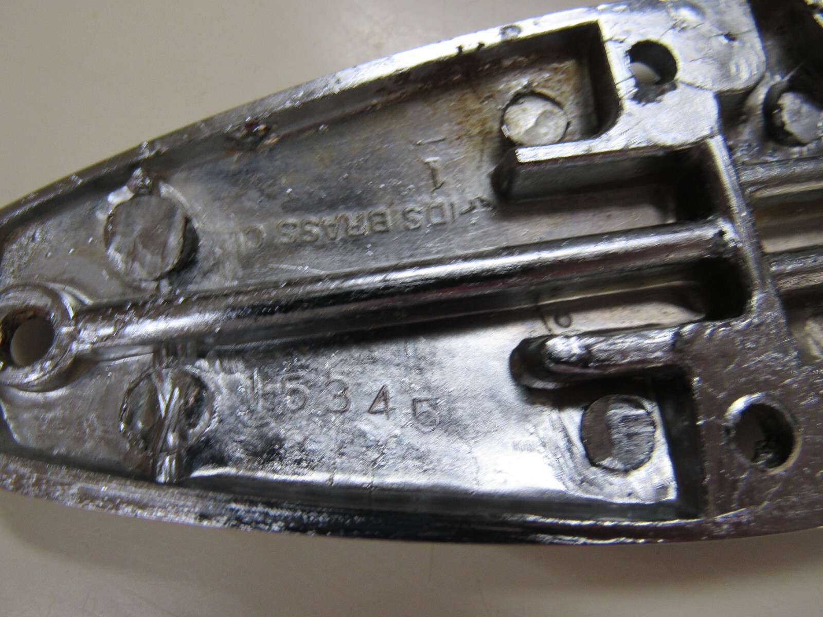 Kason Howe / Grand Rapids Flanged Brass Hinge Polished Chrome-Mix Lot 4 Pc USED