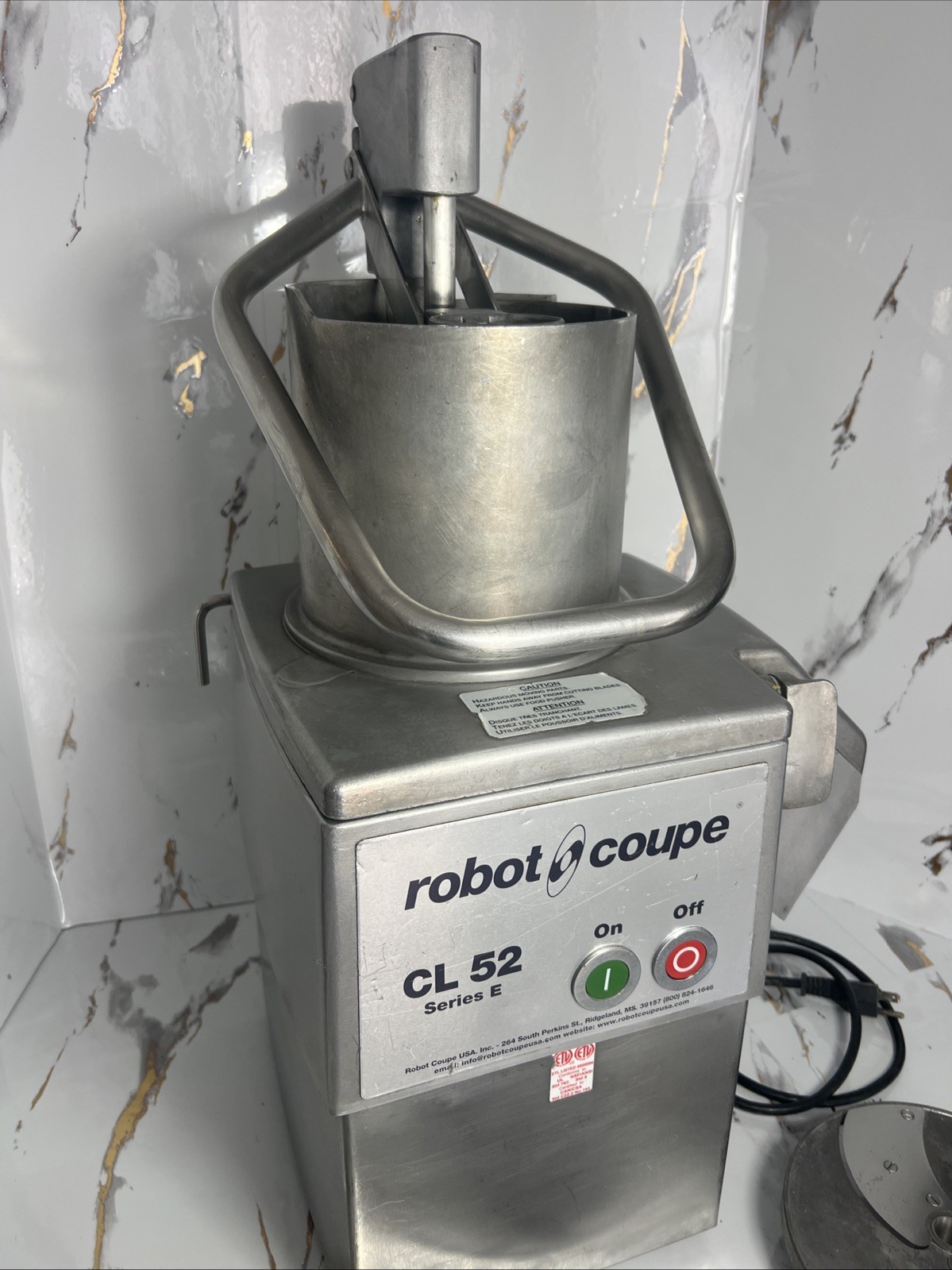 Robot Coupe CL 52 E Series E Continuous Feed Vegetable / Food Processor W/ Discs