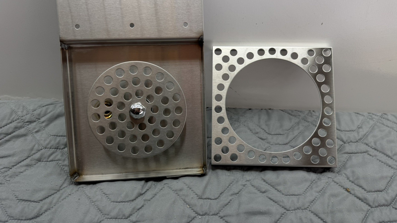 Micro Matic Stainless Steel Glass Rinser Drip Tray Bar Sink 6.5” x 6.5”