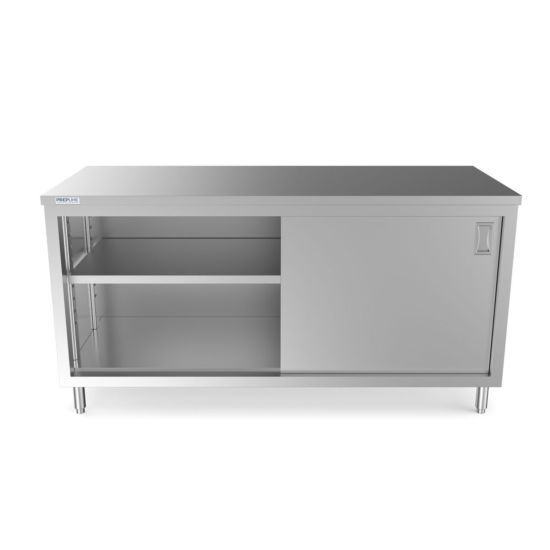 Prepline PC-3072 30″D x 72″L Stainless Steel Enclosed Base Work Table