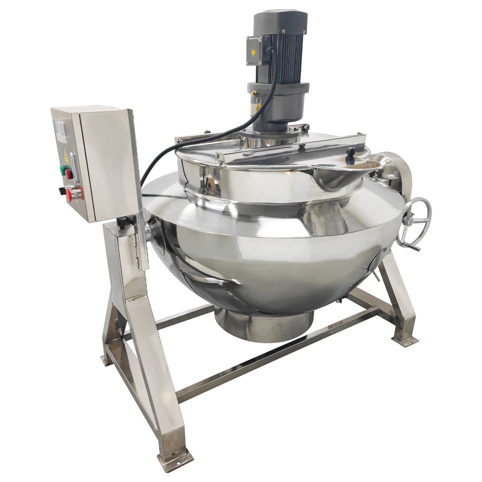 LPG Gas Jacketed Kettle 100L 26.4Gallon 220V Tilting Stirring Heating Pot
