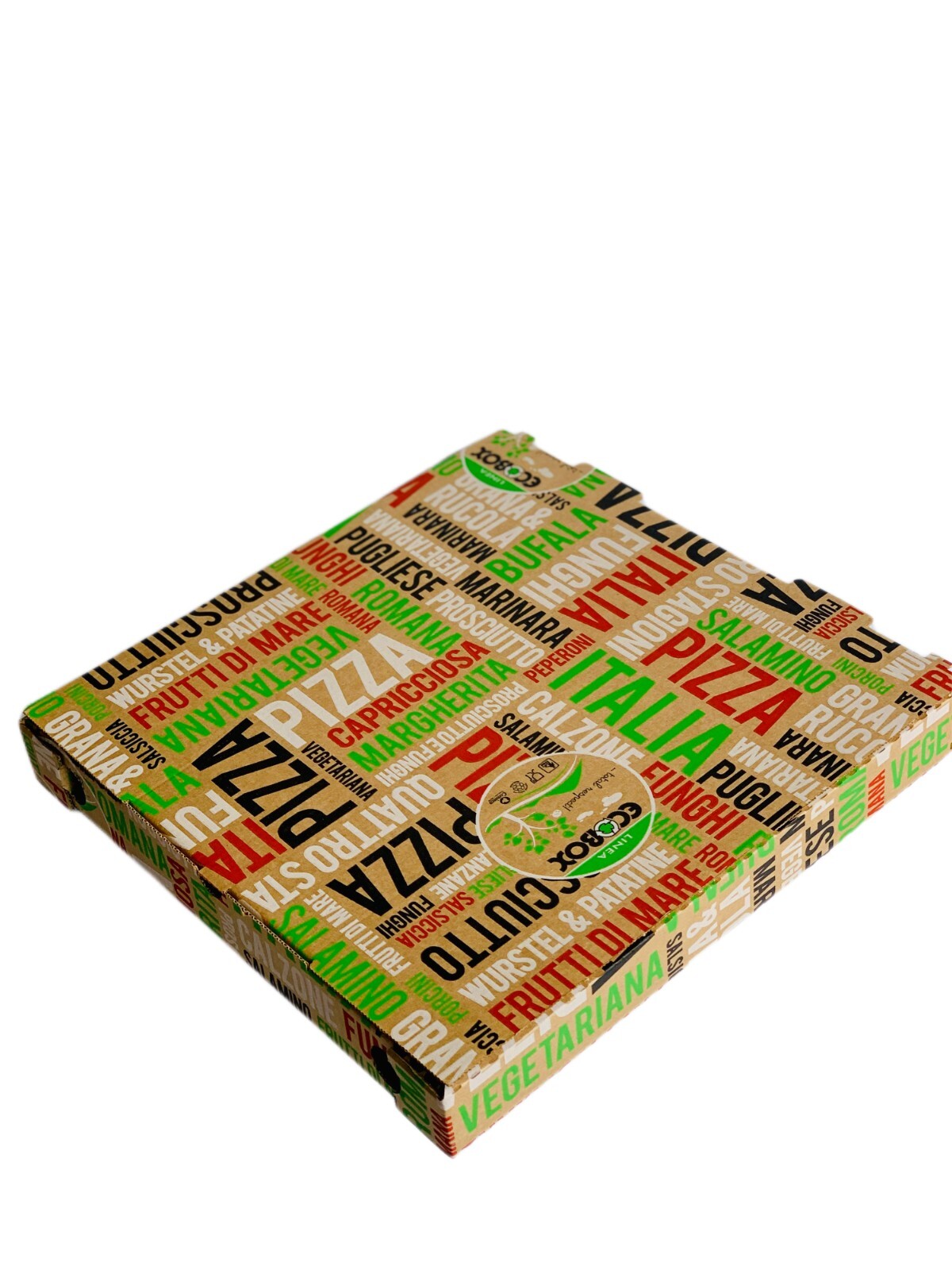 Pizza Boxes (ECO BOX) Made in Italy – Size 13″x 13″x 1″.5/8 Pack of 75