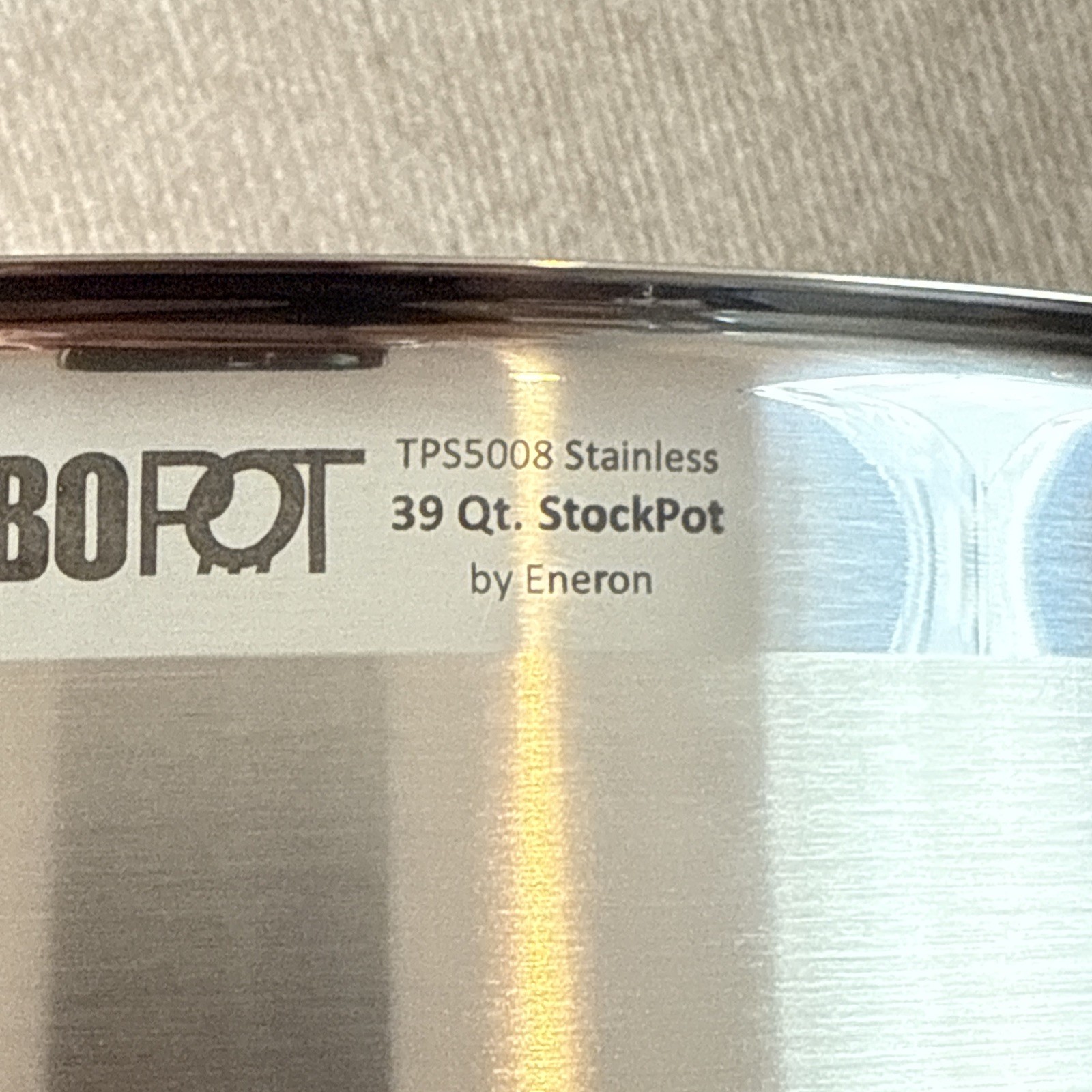 New Eneron Turbo Pot 39 Qt Stock Pot w/Lid Commercial Restaurant Stainless Steel