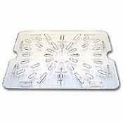Cambro Camwear Polycarbonate Rectangle Food Box Drain Shelf Clear | 1 Each