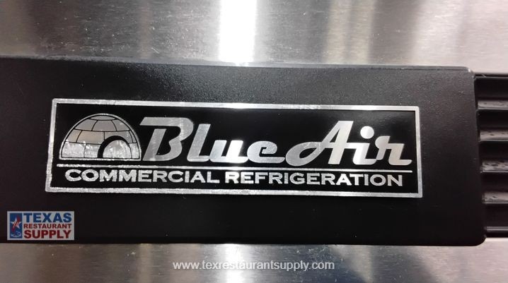 Blue Air BASF3 Commercial 3 Stainless steel Solid Doors Reach-In Freezer
